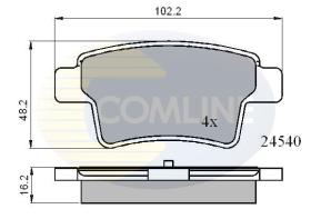 COMLINE CBP01713 - PASTILLAS DE FRENO COMLINE