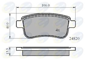 COMLINE CBP02014 - PASTILLAS DE FRENO COMLINE