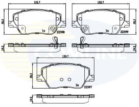 COMLINE CBP32324 - PASTILLAS DE FRENO COMLINE