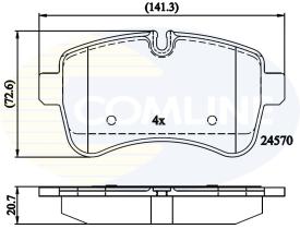 COMLINE CBP01617 - PASTILLAS DE FRENO COMLINE