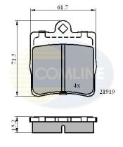 COMLINE CBP0454 - PASTILLAS DE FRENO COMLINE