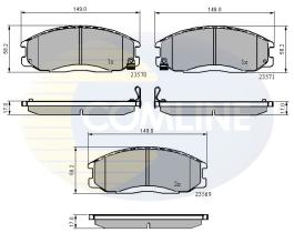 COMLINE CBP3938 - PASTILLAS DE FRENO COMLINE