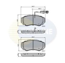 COMLINE CBP11040 - PASTILLAS DE FRENO COMLINE