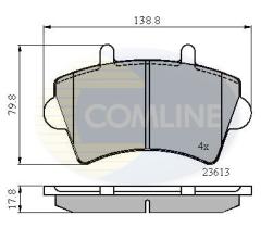 COMLINE CBP01035 - PASTILLAS DE FRENO COMLINE