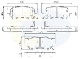 COMLINE CBP3935 - PASTILLAS DE FRENO COMLINE