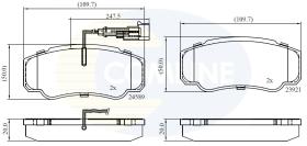 COMLINE CBP16032 - PASTILLAS DE FRENO COMLINE