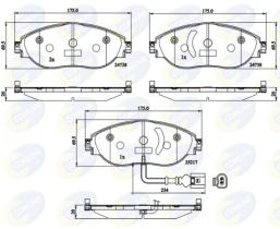 COMLINE CBP12201 - PASTILLAS DE FRENO COMLINE