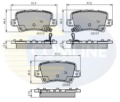 COMLINE CBP31587 - PASTILLAS DE FRENO COMLINE