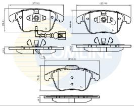 COMLINE CBP16022 - PASTILLAS DE FRENO COMLINE