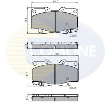 COMLINE CBP31574 - PASTILLAS DE FRENO COMLINE