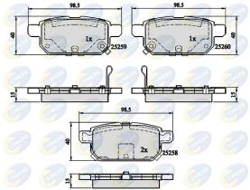 COMLINE CBP32128 - PASTILLAS DE FRENO COMLINE