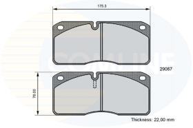 COMLINE CBP06107 - PASTILLAS DE FRENO COMLINE