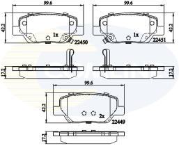 COMLINE CBP32323 - PASTILLAS DE FRENO COMLINE