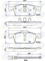 COMLINE CBP22195 - PASTILLAS DE FRENO COMLINE