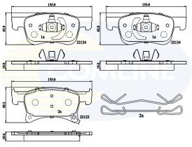 COMLINE CBP32300 - PASTILLAS DE FRENO COMLINE