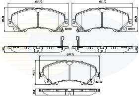 COMLINE CBP32337 - PASTILLAS DE FRENO COMLINE