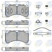 COMLINE CBP9081K - PASTILLAS DE FRENO COMLINE-CV