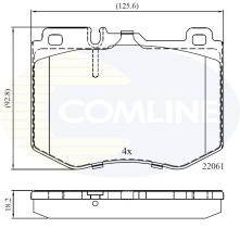 COMLINE CBP02348 - PASTILLAS DE FRENO COMLINE