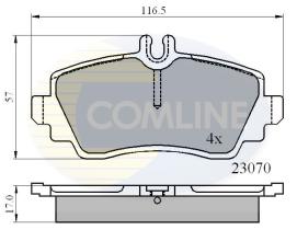 COMLINE CBP0748 - PASTILLAS DE FRENO COMLINE