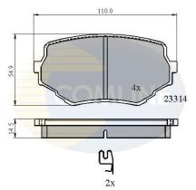 COMLINE CBP3475 - PASTILLAS DE FRENO COMLINE