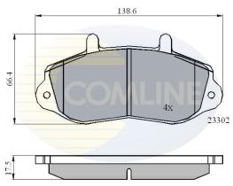 COMLINE CBP01021 - PASTILLAS DE FRENO COMLINE