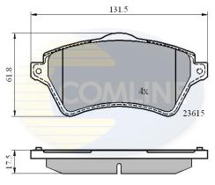 COMLINE CBP0873 - PASTILLAS DE FRENO COMLINE