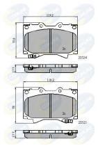 COMLINE CBP3831 - PASTILLAS DE FRENO COMLINE