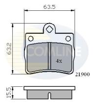 COMLINE CBP0220 - PASTILLAS DE FRENO COMLINE