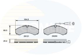COMLINE CBP16031 - PASTILLAS DE FRENO COMLINE