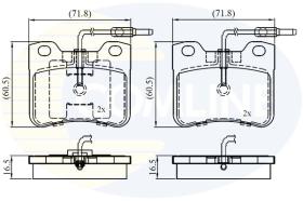 COMLINE CBP1231 - PASTILLAS DE FRENO COMLINE