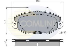 COMLINE CBP0924 - PASTILLAS DE FRENO COMLINE