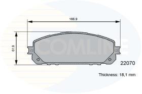 COMLINE CBP06113 - PASTILLAS DE FRENO COMLINE