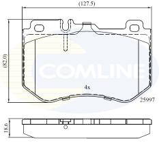 COMLINE CBP02347 - PASTILLAS DE FRENO COMLINE