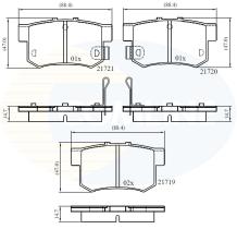 COMLINE CBP36049 - PASTILLAS DE FRENO COMLINE