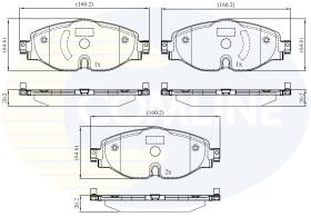COMLINE CBP02158 - PASTILLAS DE FRENO COMLINE