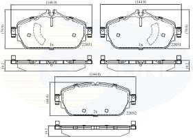 COMLINE CBP02346 - PASTILLAS DE FRENO COMLINE