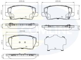 COMLINE CBP32526 - PASTILLAS DE FRENO COMLINE