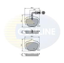 COMLINE CBP1224 - PASTILLAS DE FRENO COMLINE