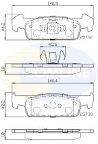COMLINE CBP02223 - PASTILLAS DE FRENO COMLINE