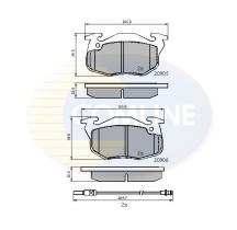 COMLINE CBP2258 - PASTILLAS DE FRENO COMLINE - SUST.  CBP21615