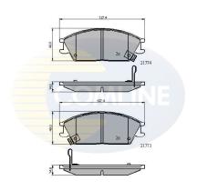 COMLINE CBP3922 - PASTILLAS DE FRENO COMLINE