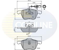 COMLINE CBP11136 - PASTILLAS DE FRENO COMLINE