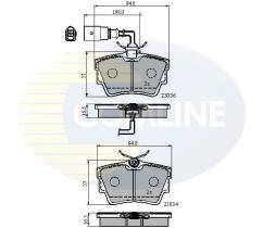 COMLINE CBP1874 - PASTILLAS DE FRENO COMLINE