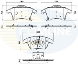 COMLINE CBP32286 - PASTILLAS DE FRENO COMLINE