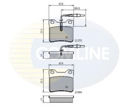 COMLINE CBP1455 - PASTILLAS DE FRENO COMLINE