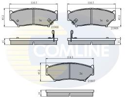 COMLINE CBP3587 - PASTILLAS DE FRENO COMLINE