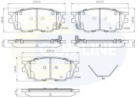 COMLINE CBP3948 - PASTILLAS DE FRENO COMLINE