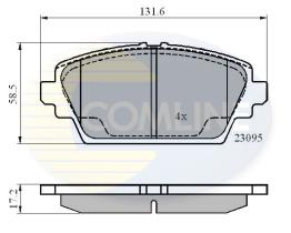 COMLINE CBP0802 - PASTILLAS DE FRENO COMLINE