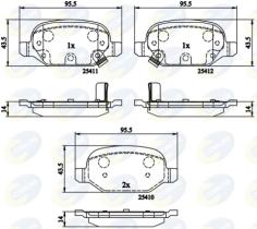 COMLINE CBP31559 - PASTILLAS DE FRENO COMLINE