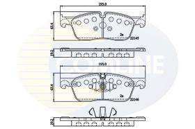 COMLINE CBP02253 - PASTILLAS DE FRENO COMLINE